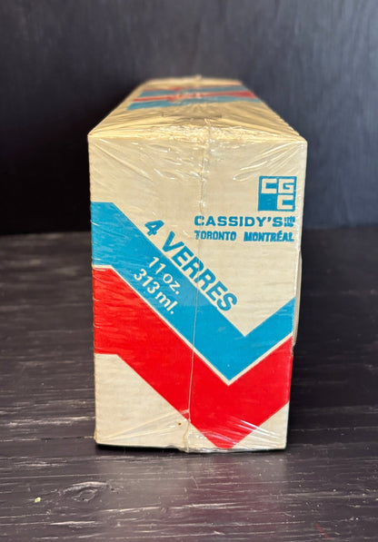 Factory Sealed Cassidys Playing Card Drink Glass Set