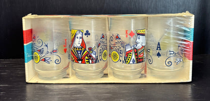Factory Sealed Cassidys Playing Card Drink Glass Set
