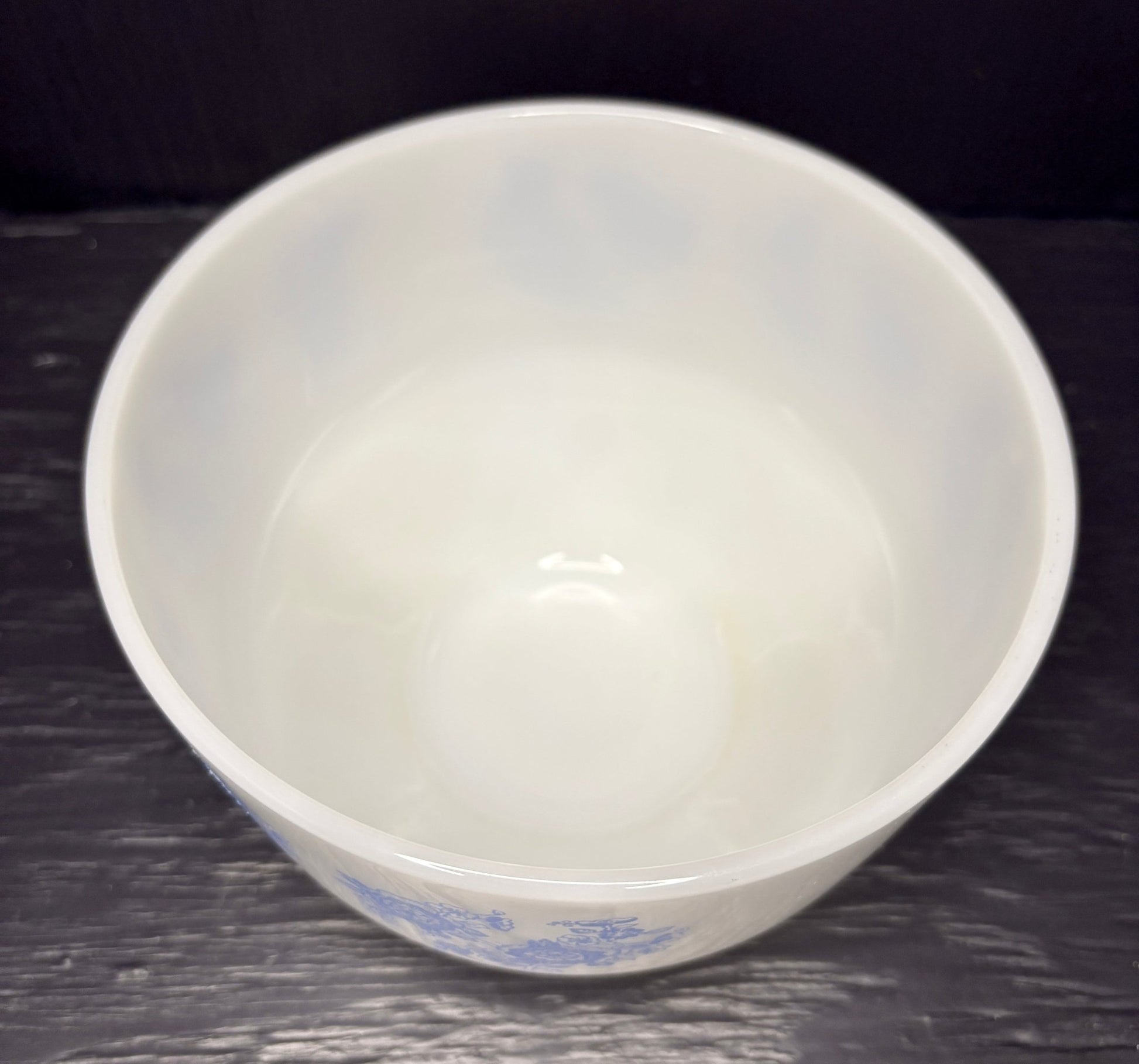 Federal Glass Blue Rose Mixing Bowl