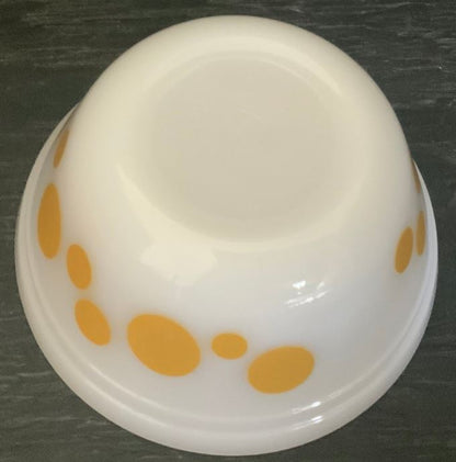 Federal Glass Gold Polka Dot Mixing Bowl