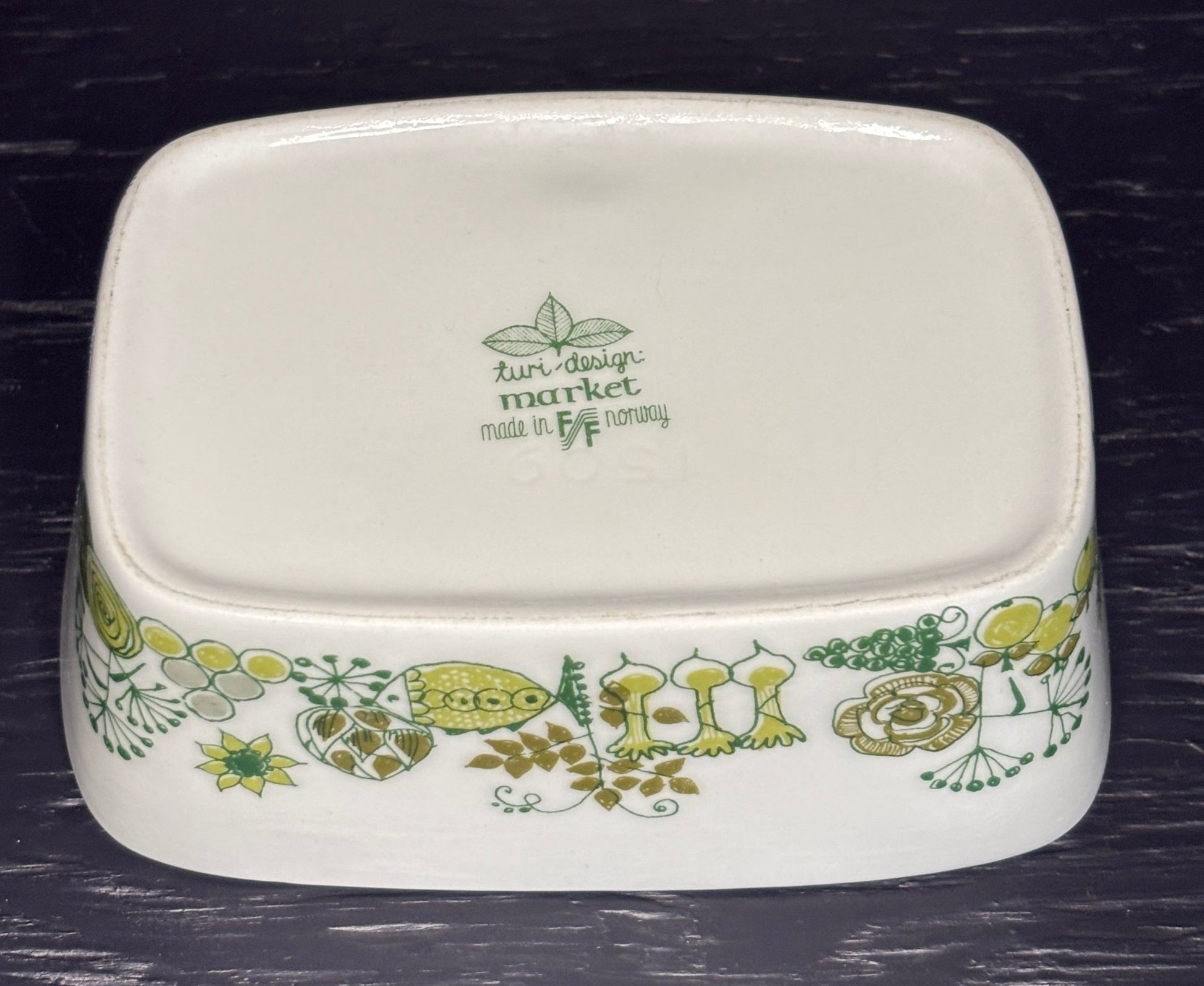 Figgjo Turi Market Pattern Butter Dish