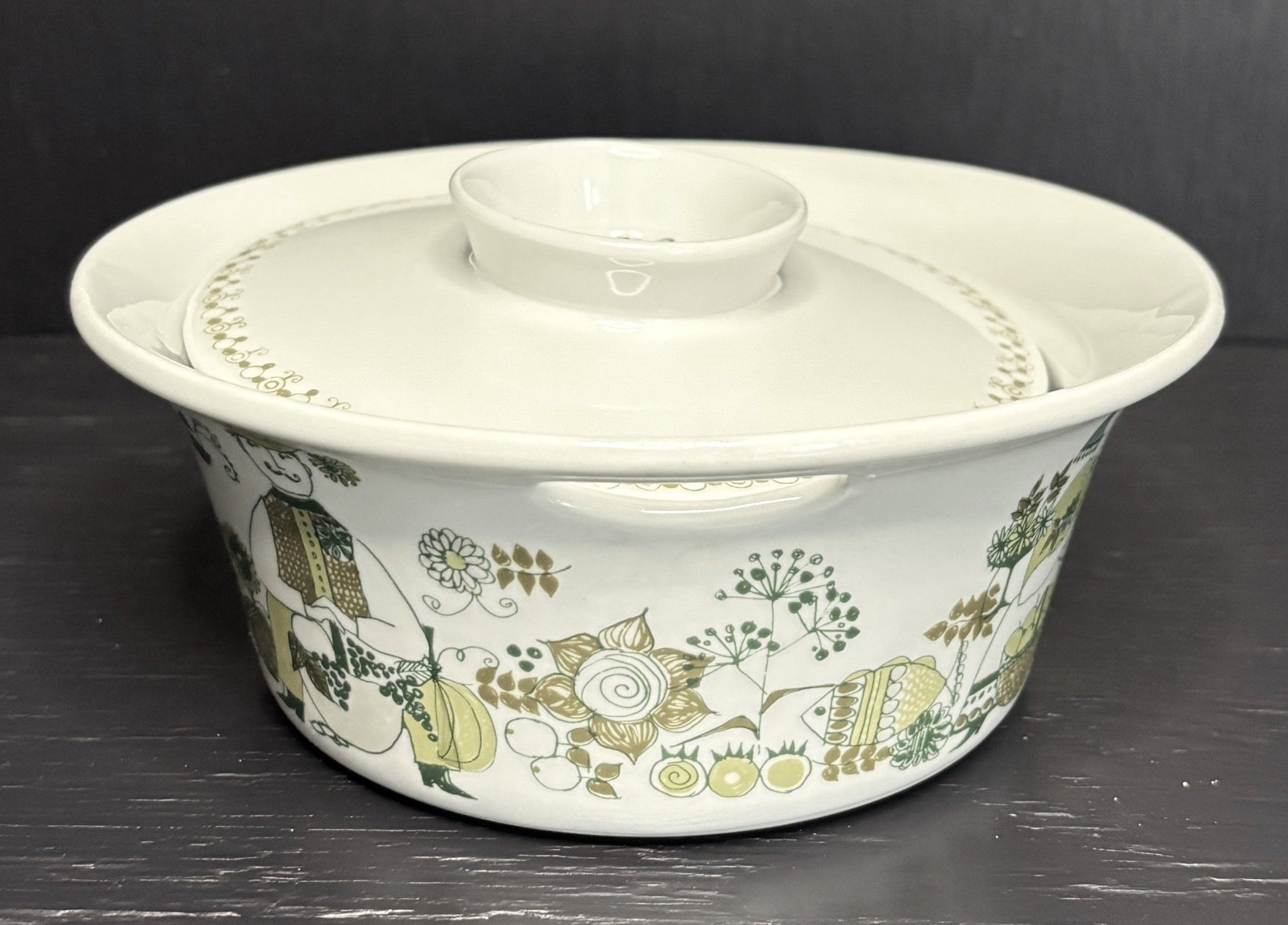 Figgjo Turi Market Pattern Covered Casserole Dish