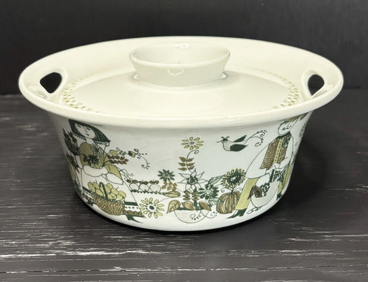 Figgjo Turi Market Pattern Covered Casserole Dish