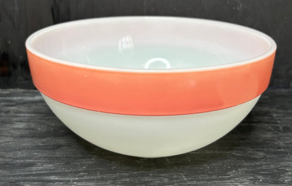 Fire King 9 Inch Pink Colonial Band Mixing Bowl