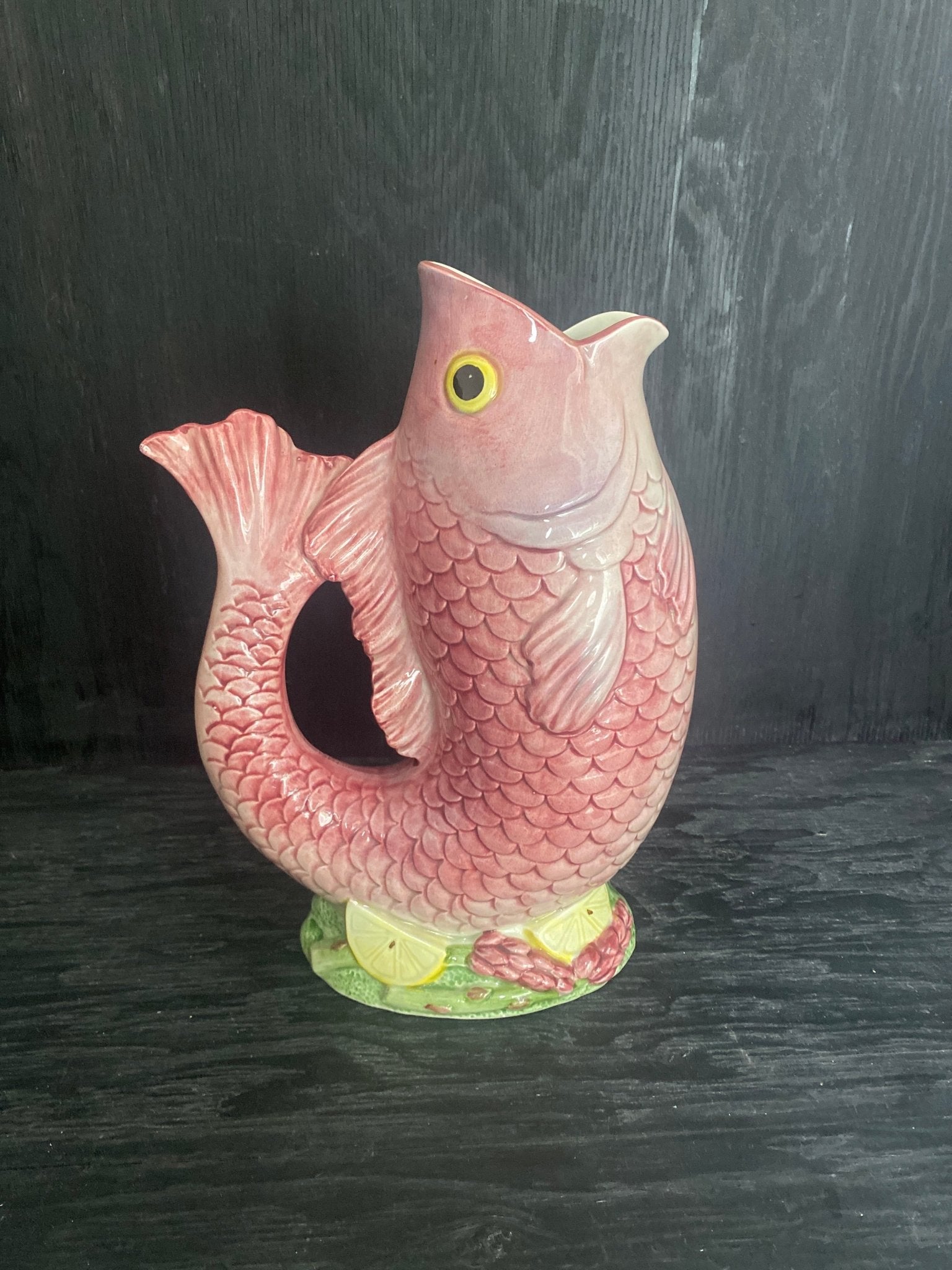 Fitz & Floyd Fish Gurgle Pot Vase - HLJ at HomeFitz & Floyd Fish Gurgle Pot Vaseceramic vaseFitz & Floyd