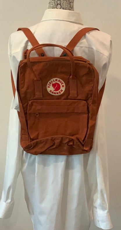 red orange brown Fjallraven Kanken Laptop Backpack