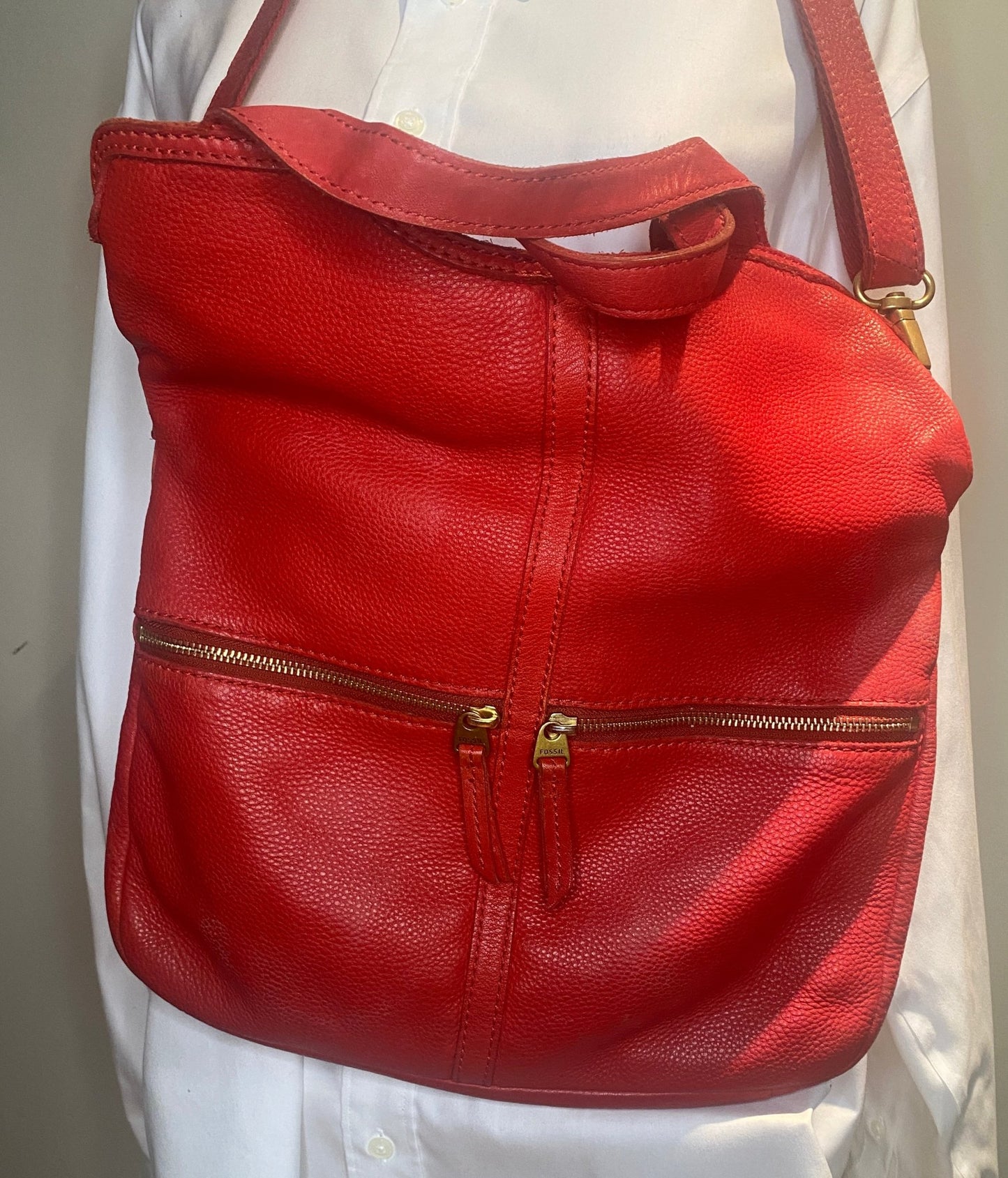 Fossil Erin Crossbody Convertible Red Leather Purse - HLJ at HomeFossil Erin Crossbody Convertible Red Leather PurseConvertibleFossil