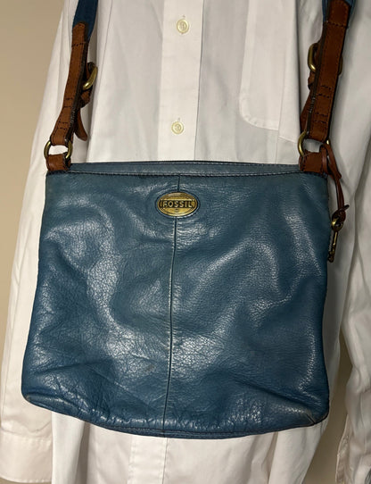 Fossil Explorer Teal Crossbody Purse