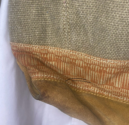 Fossil Long Live Vintage Canvas and Leather Crossbody Purse