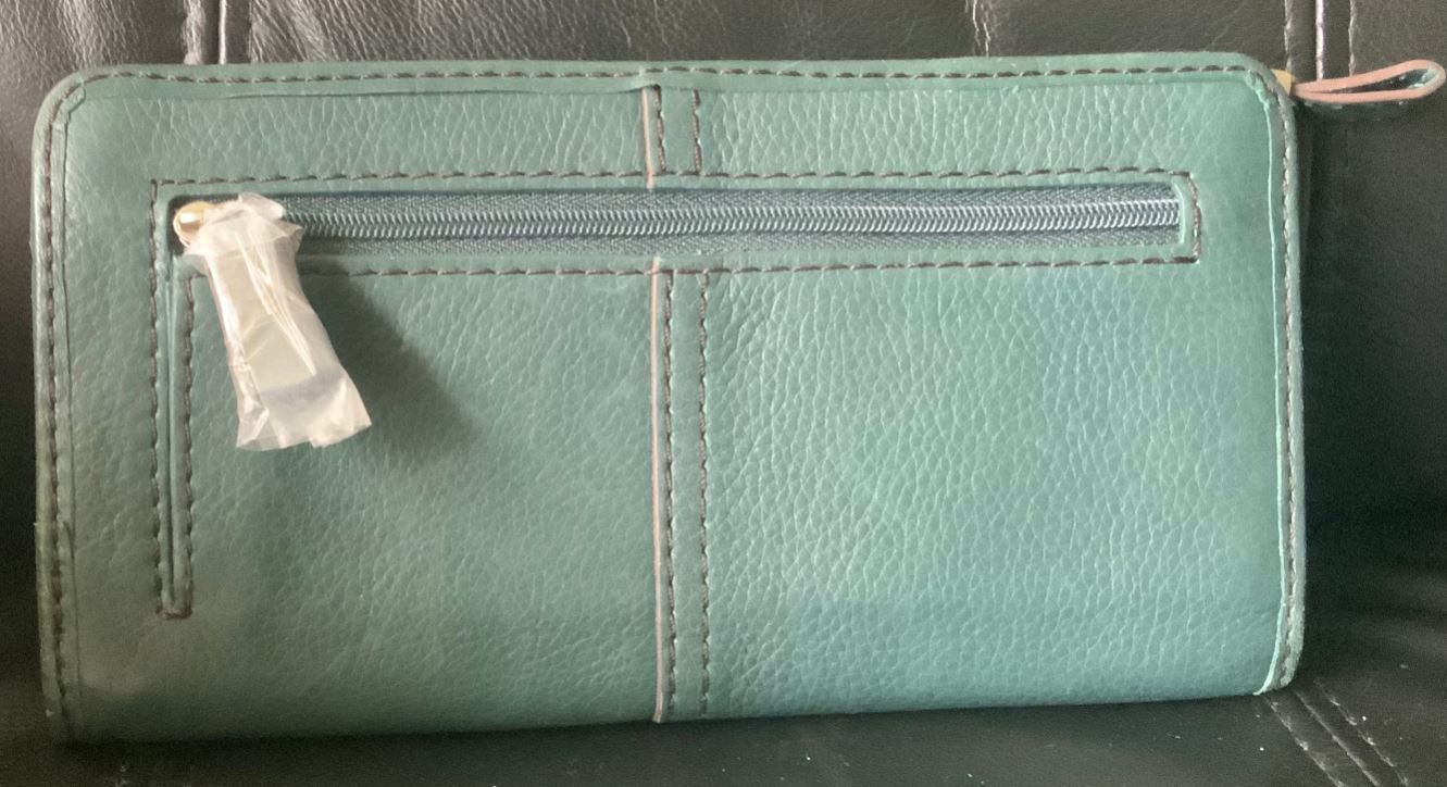 Fossil Maddox Teal Blue Women's Wallet