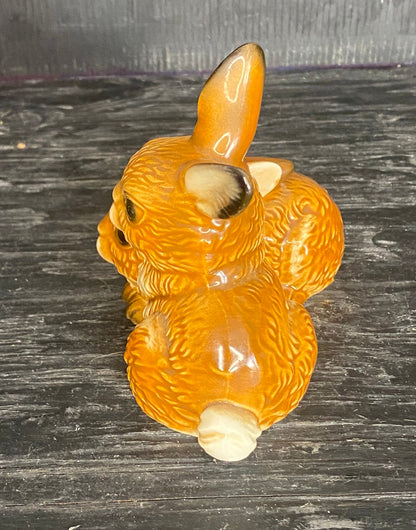Goebel Porcelain Brown Bunny Rabbits Figurine