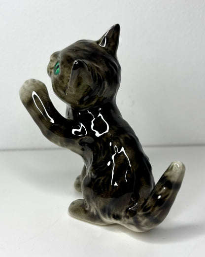 Goebel Porcelain Gray Kitten Cat Figurine