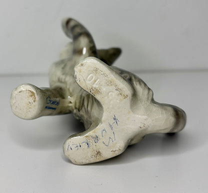Goebel Porcelain Gray Kitten Cat Figurine