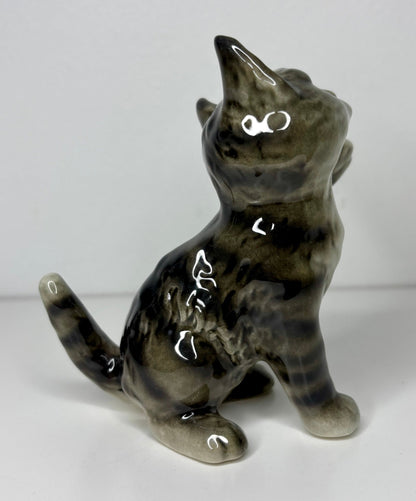 Goebel Porcelain Gray Kitten Figurine