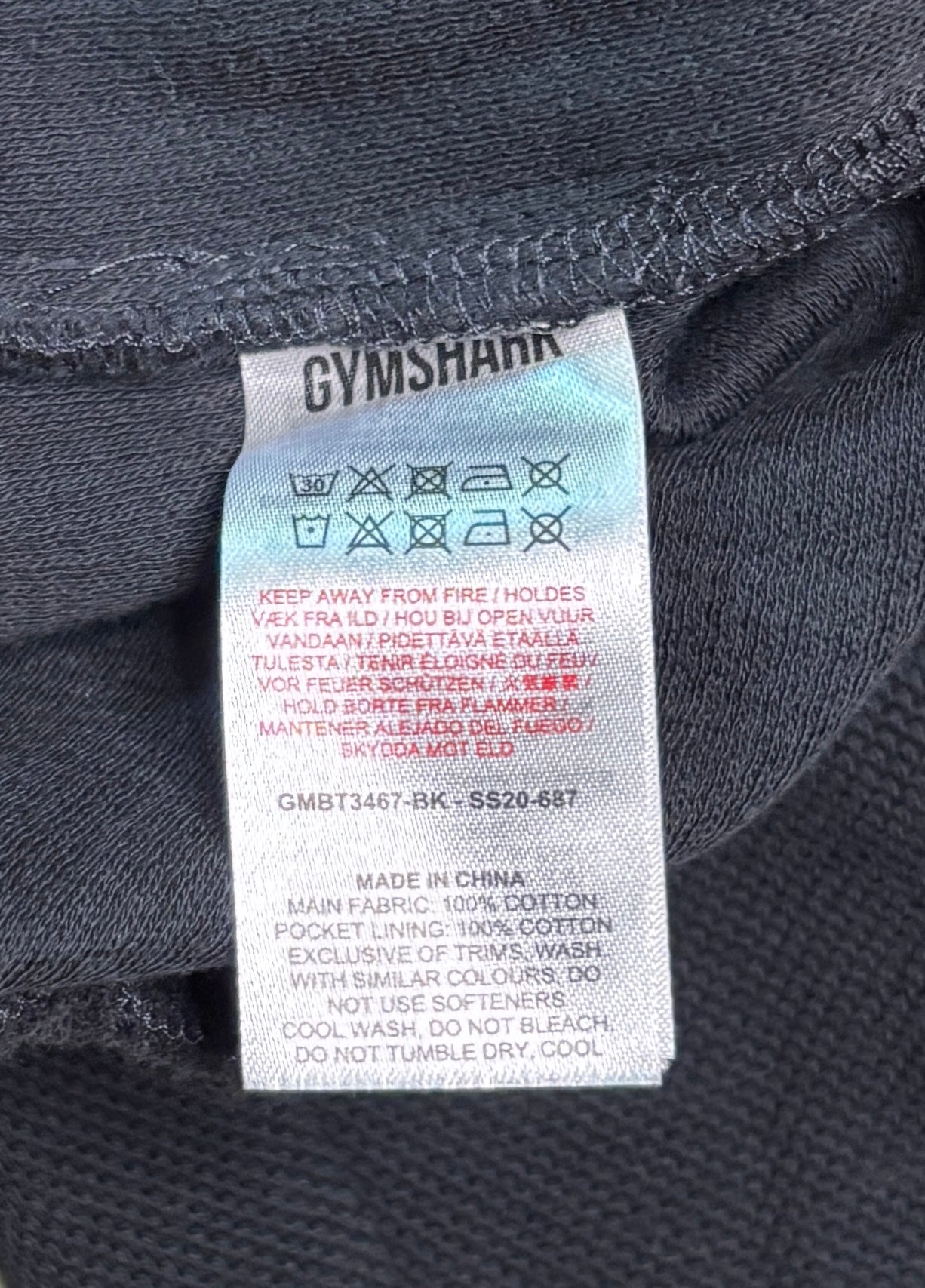 Gymshark Critical Black Joggers Adult Medium