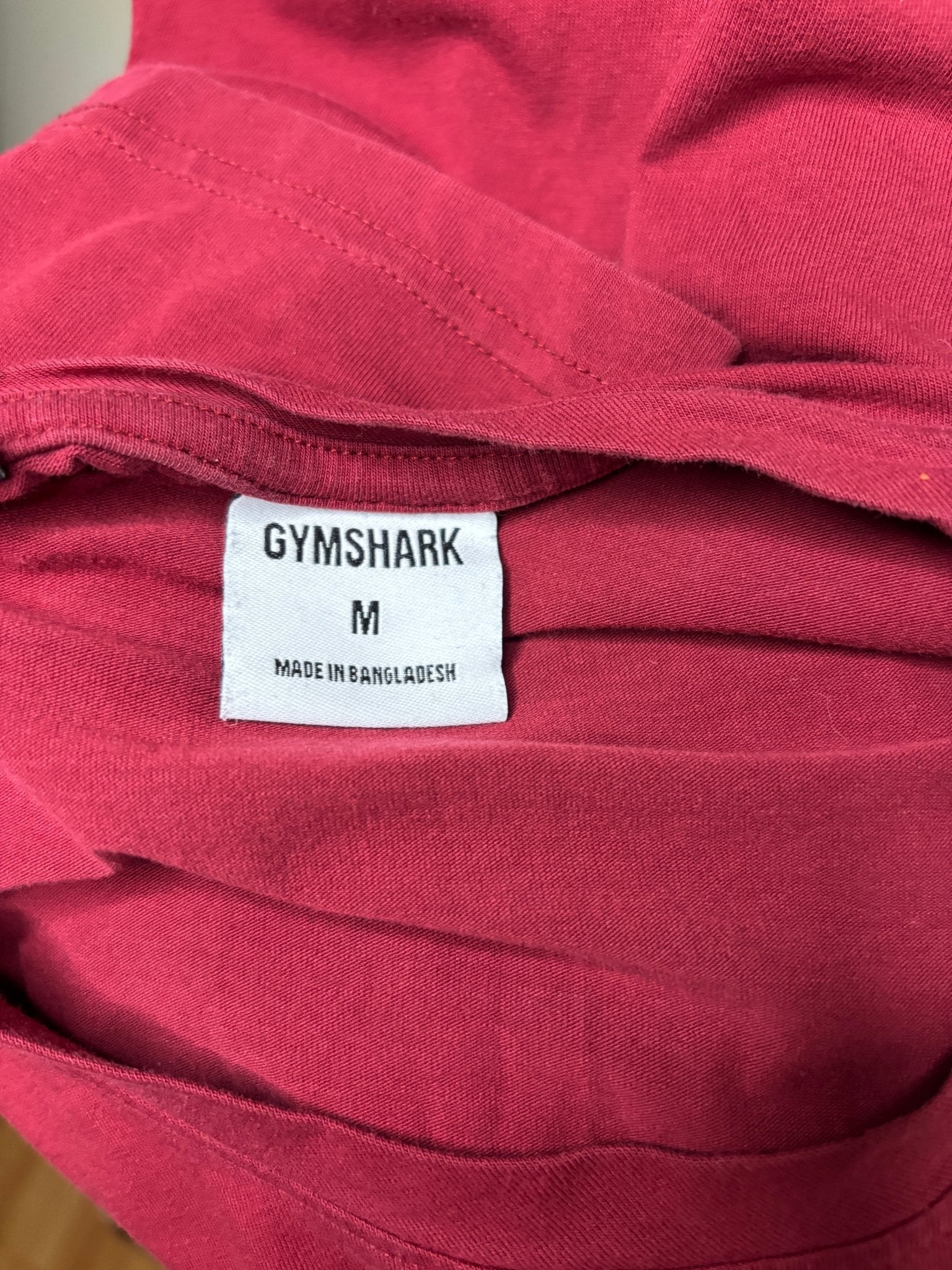 Gymshark Legacy Maroon Tee Shirt Adult Medium