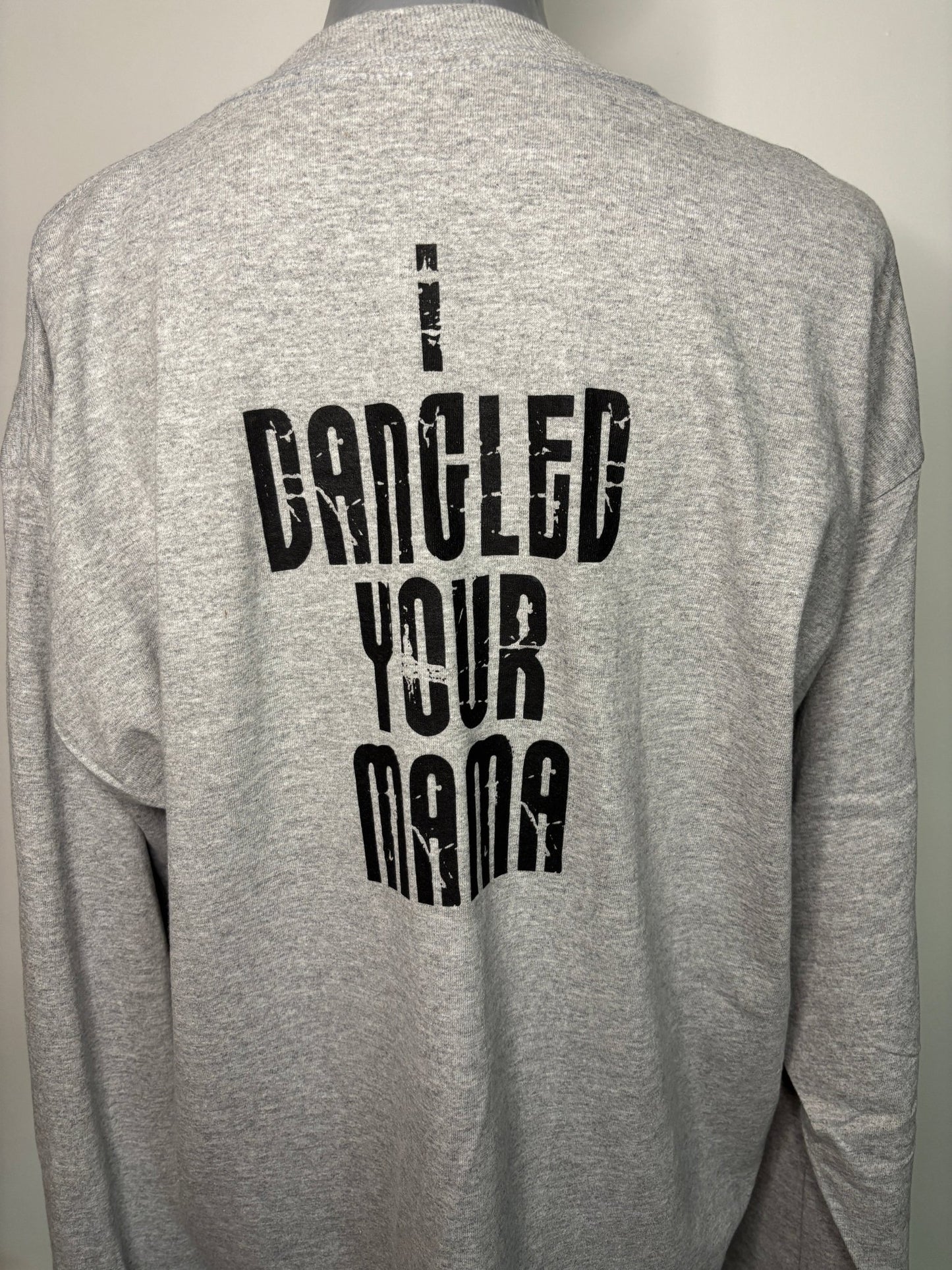 Hackers Hockey I Dangled Your Mama Long Sleeve T shirt Adult XL