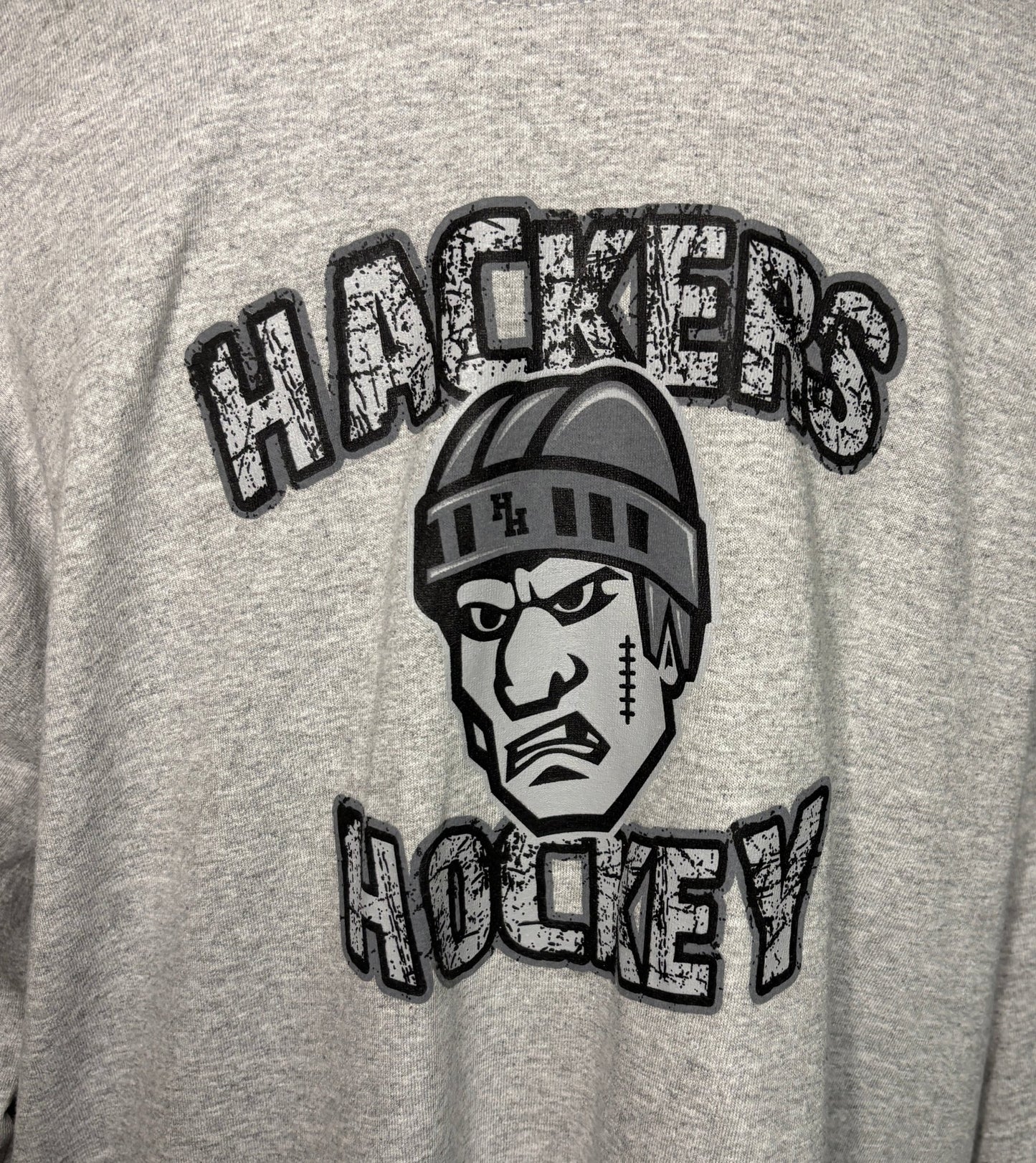 Hackers Hockey I Dangled Your Mama Long Sleeve T shirt Adult XL
