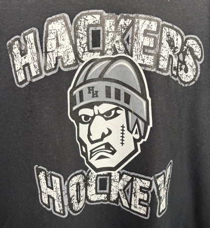Hackers Hockey I Dangled Your Mama Long Sleeve T shirt Adult XL