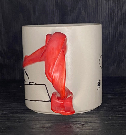 Hallmark Peanuts Snoopy Flying Ace With Scarf Handle Mug