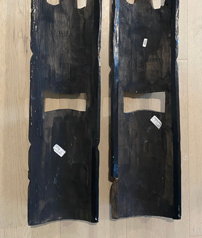 Hand Carved Wood Tiki Masks with Pineapple Theme