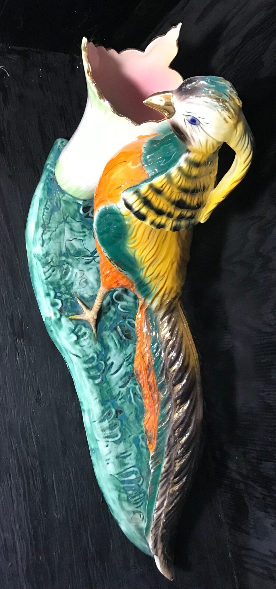 Hand Painted Made in Italy Ceramic Pheasant Vase - HLJ at HomeHand Painted Made in Italy Ceramic Pheasant VaseDecorativeHLJ at Home