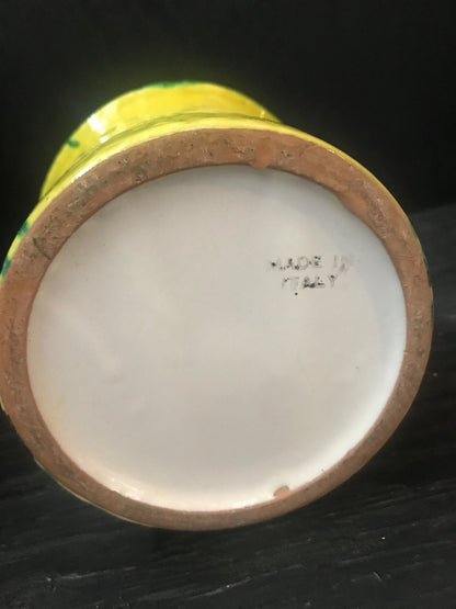 Hand Painted Made In Italy Mushroom Planter