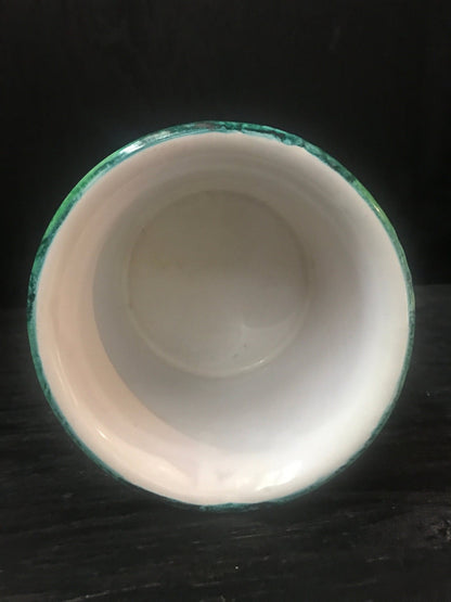 Hand Painted Made In Italy Mushroom Planter Vase