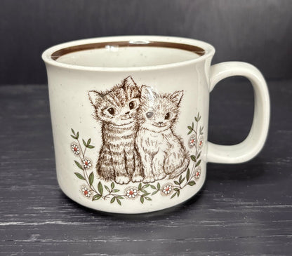 Happy Kittens Stoneware Coffee Mug
