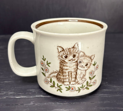 coffee mug with Happy Kittens smiling