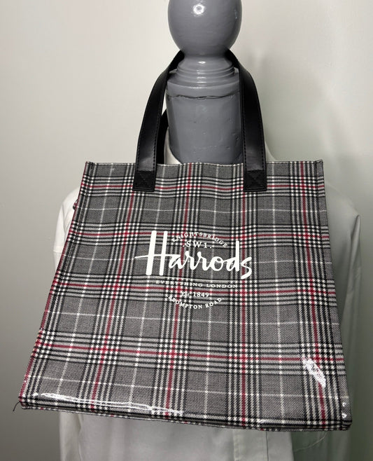 Harrods Knightsbridge Small Southbank Check Bag
