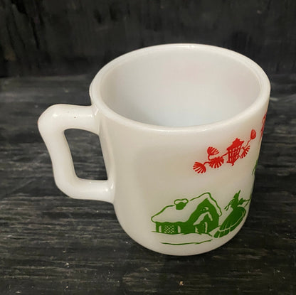 Hazel Atlas Egg Nog Milk Glasses
