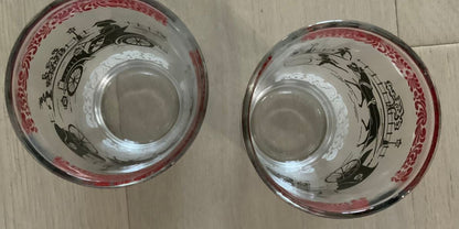 Hazel Atlas Stagecoach Horse and Buggy Glasses