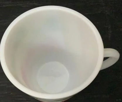 Tom and Jerry Milk Glass