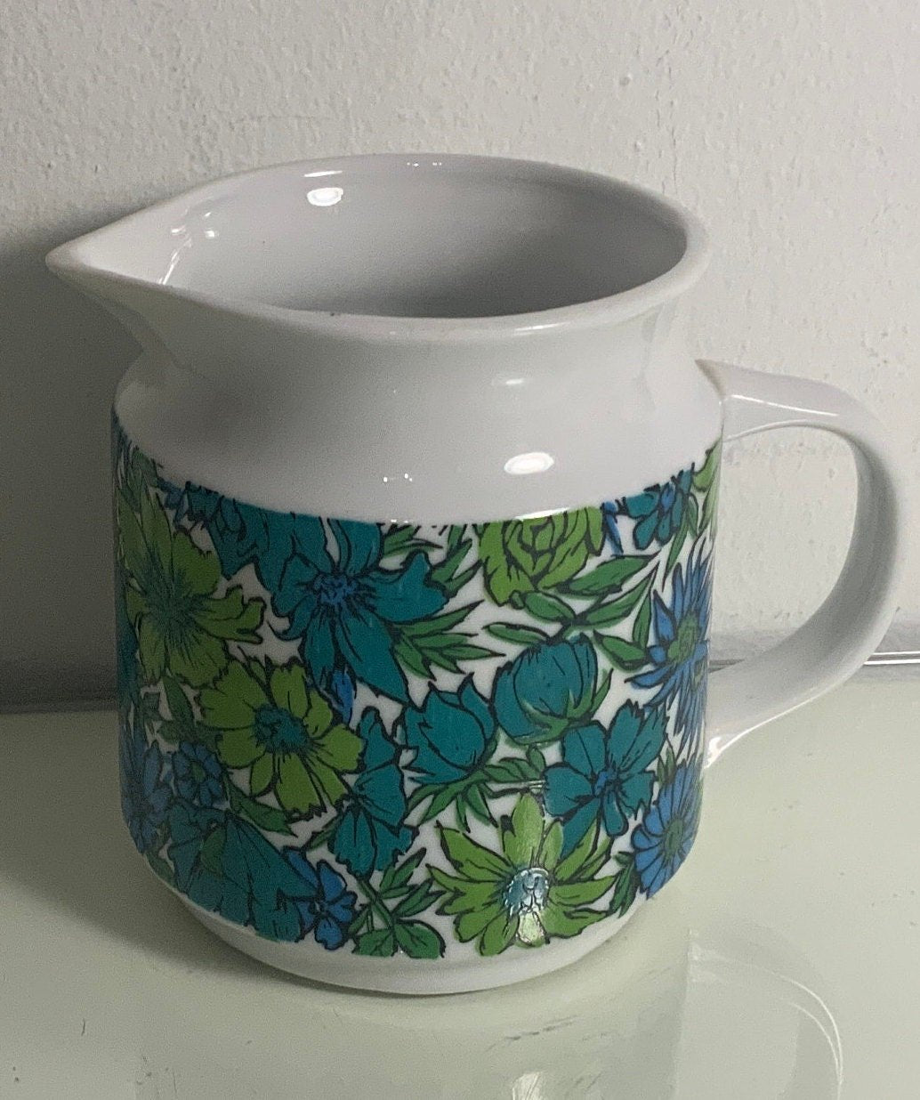 Holt Howard Green Blue Floral Creamer - HLJ at HomeHolt Howard Green Blue Floral CreamerCreamerHolt Howard