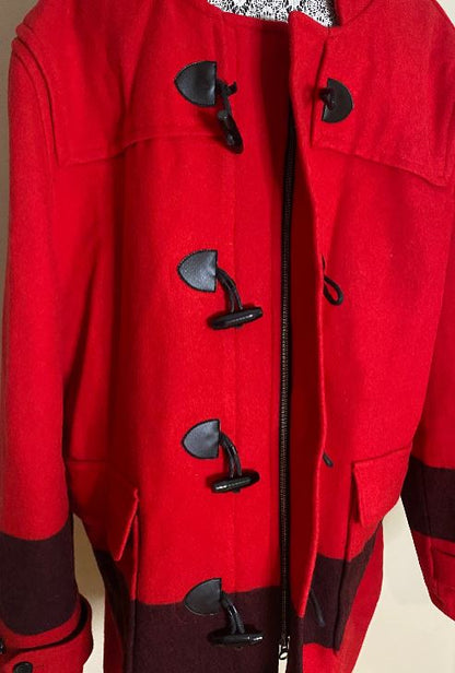 Hudson's Bay Olympics Red Wool Duffle Coat
