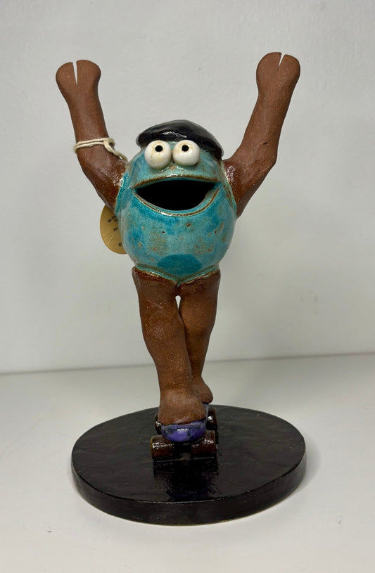 Hunter Vaughan Handmade Skateboarding Gremlin Statuette