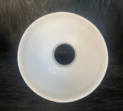 Hurricane Milk Glass Table Lamp