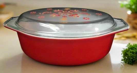 Pyrex Friendship 2.5 Quart Casserole Dish with Lid 045