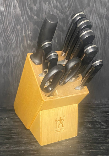 J.A. Henckels 10 Piece Chef Knife Set with Block