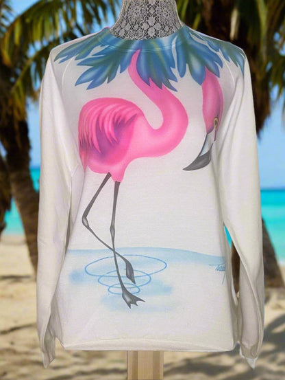 Jam Jams Canada Vintage Pink Flamingo Women’s Sweatshirt