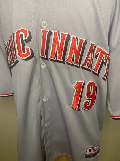 Joey Votto Cincinnati Reds Full Button Majestic Jersey