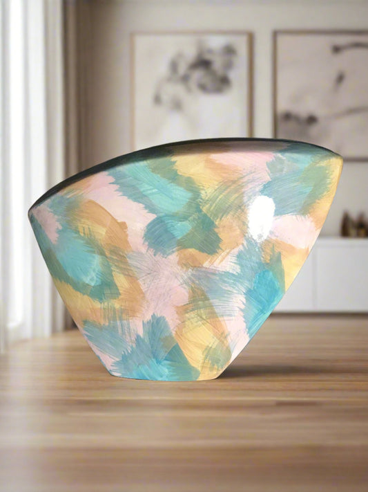 John Bergen Signed Abstract Vase - HLJ at HomeJohn Bergen Signed Abstract VaseAbstractJohn Bergen