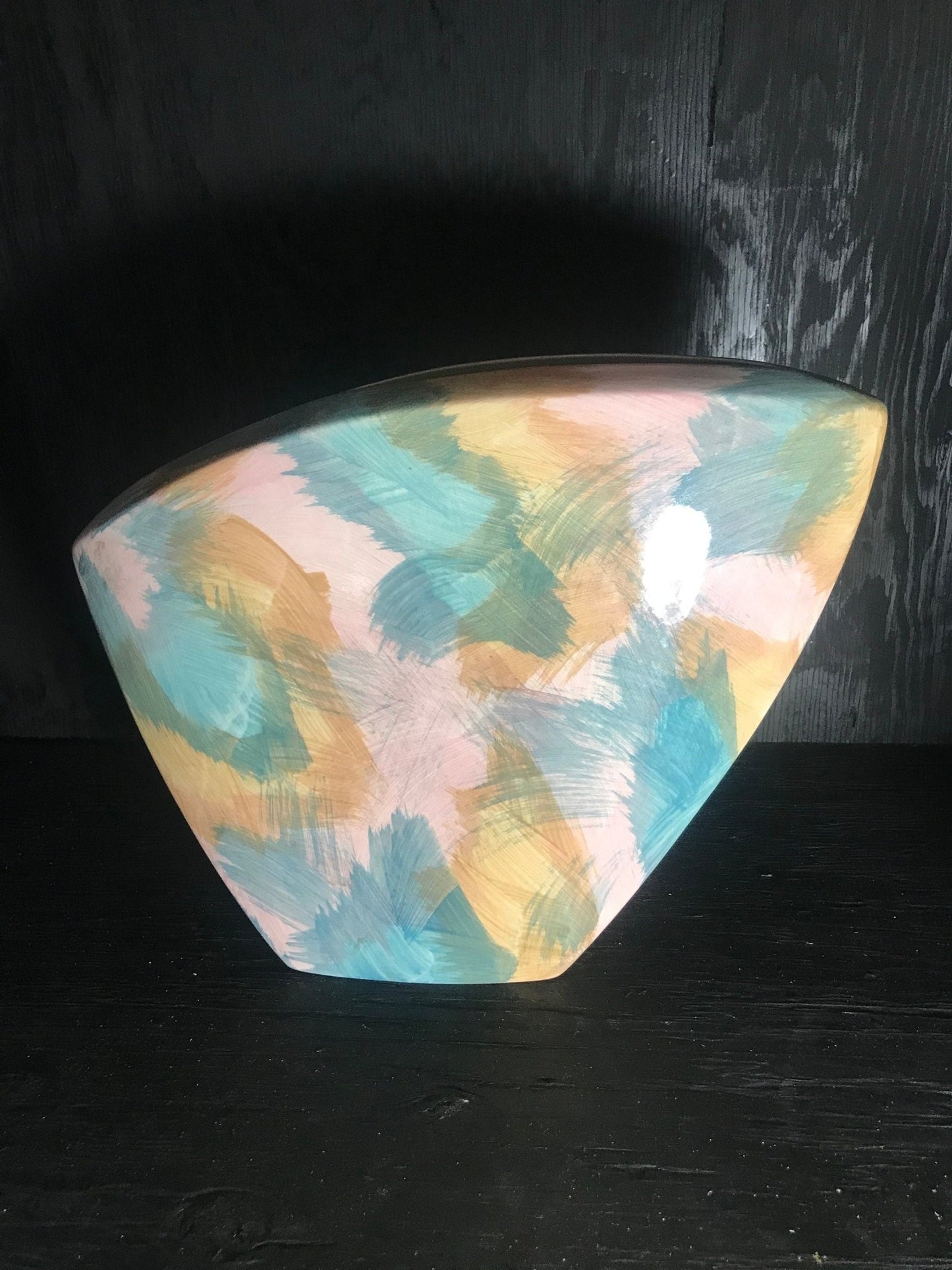 John Bergen Signed Abstract Vase - HLJ at HomeJohn Bergen Signed Abstract VaseAbstractJohn Bergen