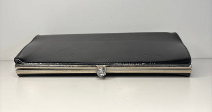 John Hort Black Patent Leather Clutch