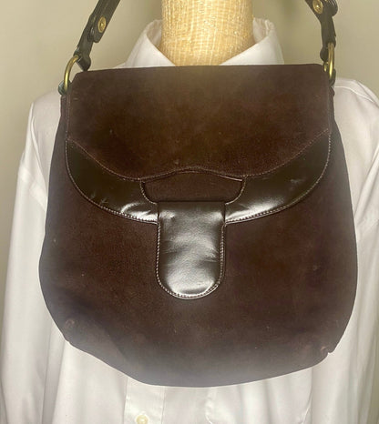 John Hort Brown Suede Purse
