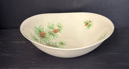 Pine Cone Oval Soup Bowl