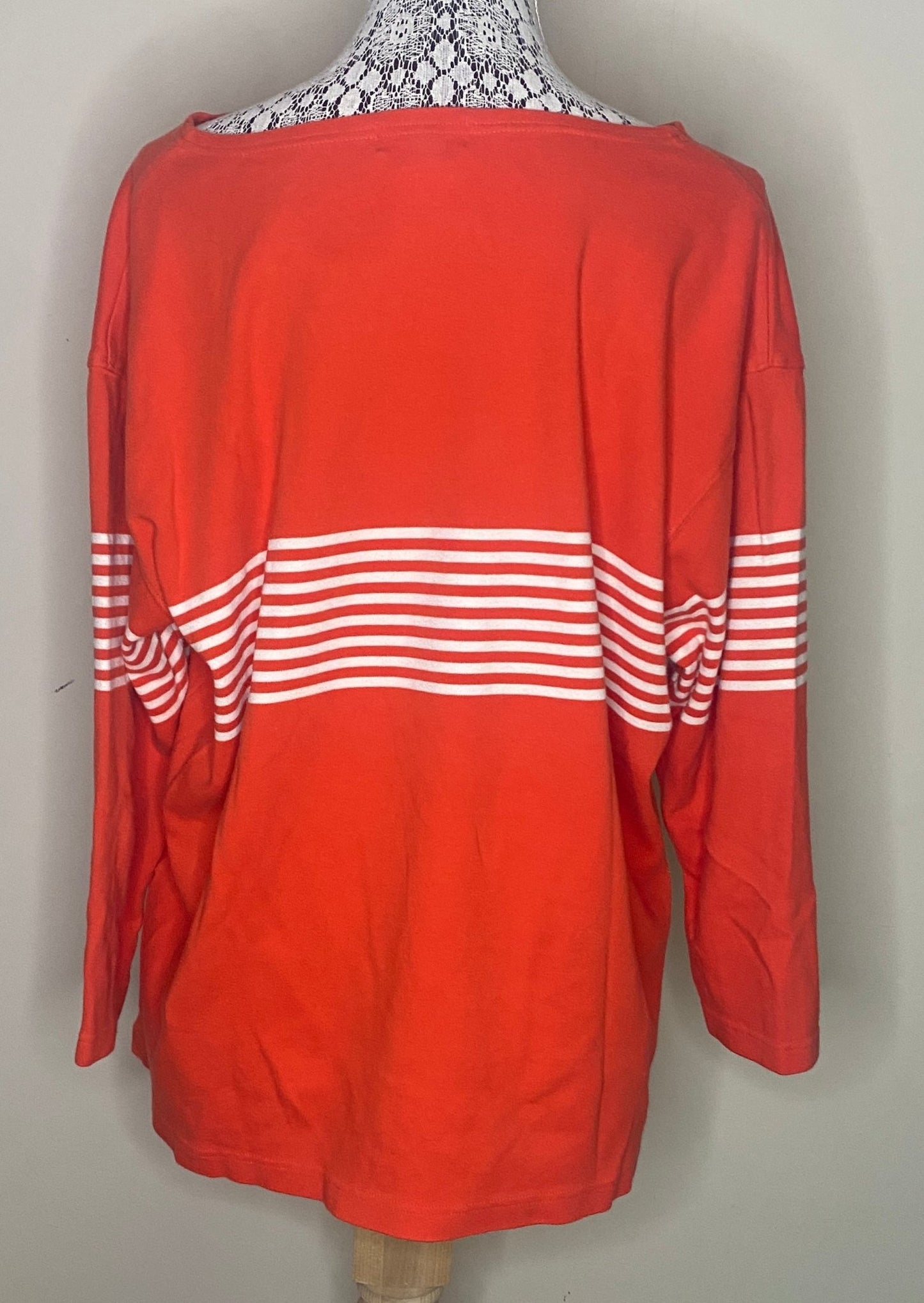 Jones New York Sport Orange Long Sleeve Womens Top
