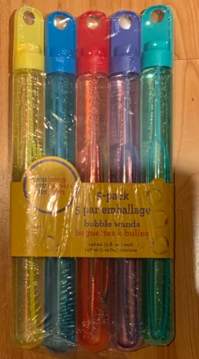 Jump Kids World Bubble Wands 5 Pack