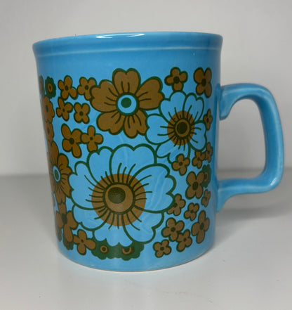 Kiln Craft Blue Floral Coffee Mug